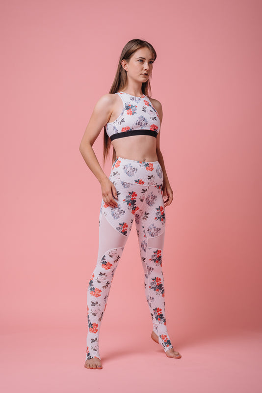 Flower Mesh Legging