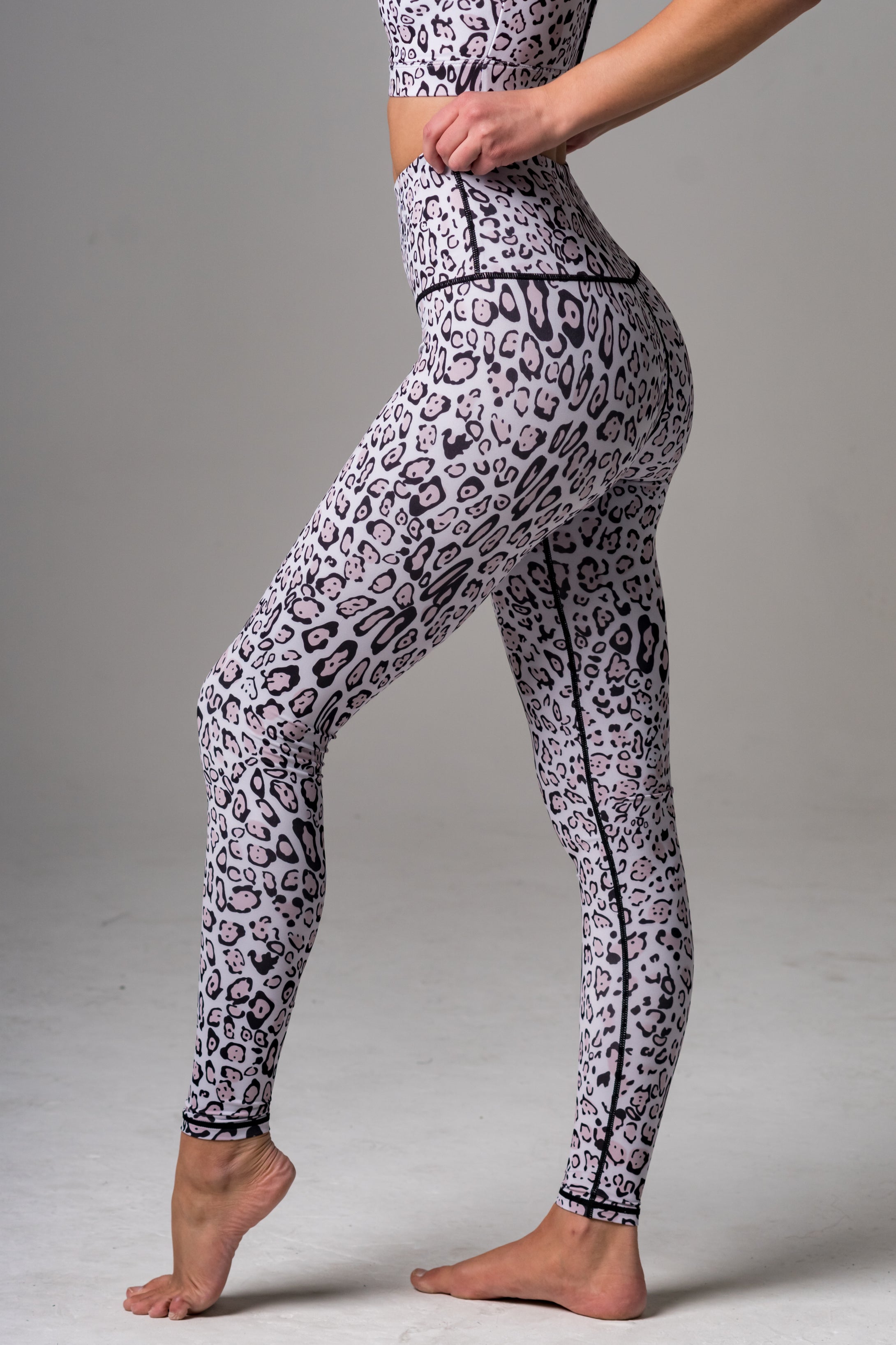 Mirna High Waist Leggings- Leopard Print - Beat Outdoor Gear