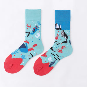 Ma Vie Fun Socks gift box-Asymmetrical 3- Pack#2