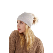 Angora  Pom Pom Beanie